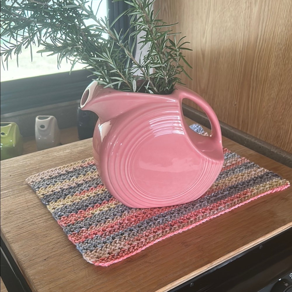 Peony Fiestaware 67oz disk pitcher